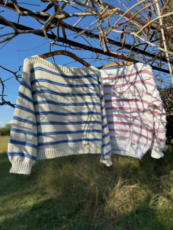 Sweater Paz - Rayas Rosa