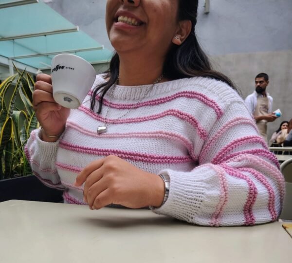 Sweater Paz - Rayas Rosa